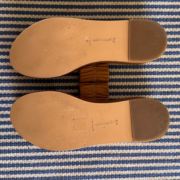 Marion Parke Margo Dual-Band Wedge Platform Sandals 37 1/2 - Picture 3 of 6